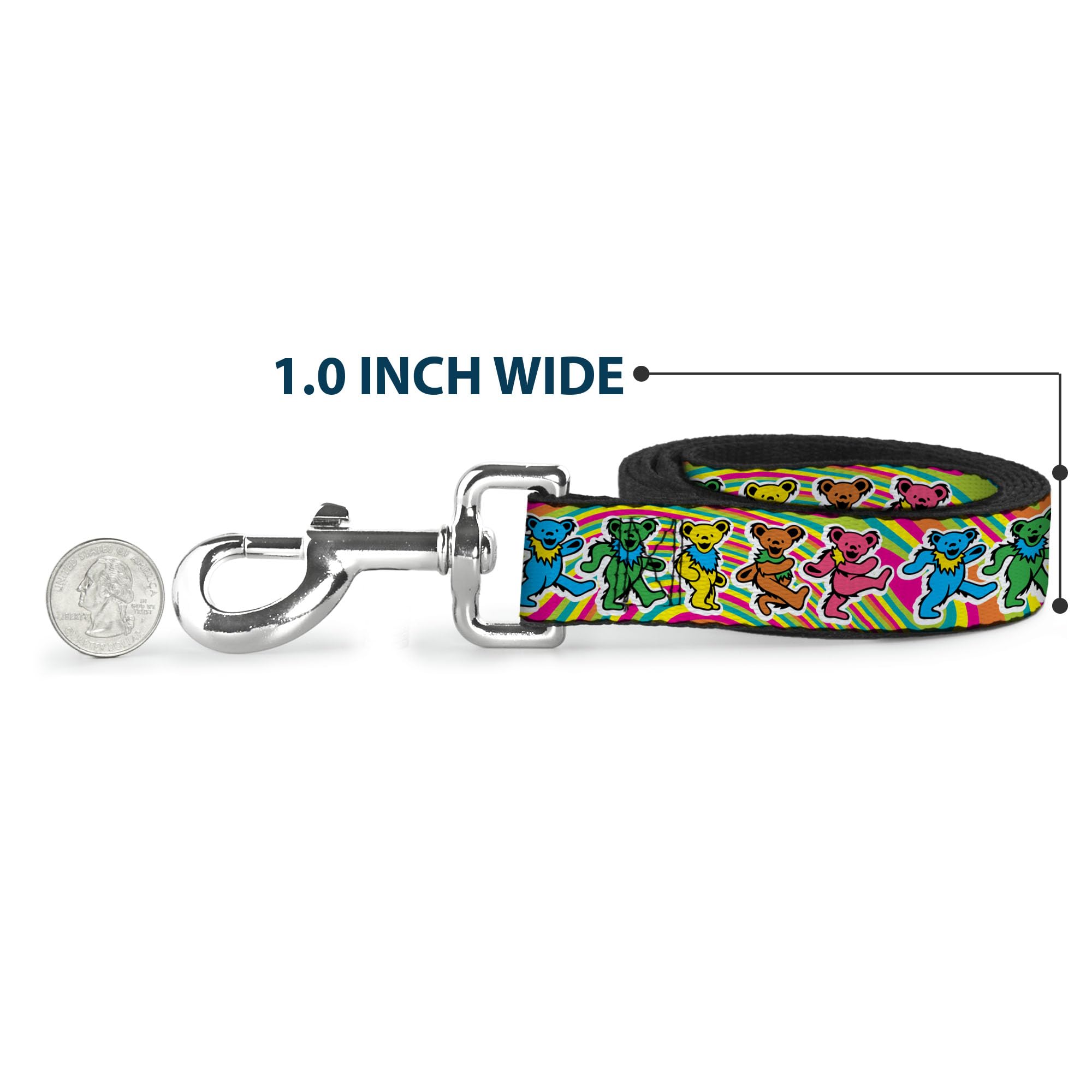 Buckle-Down official licensed leash, USA assembled for trusted quality.