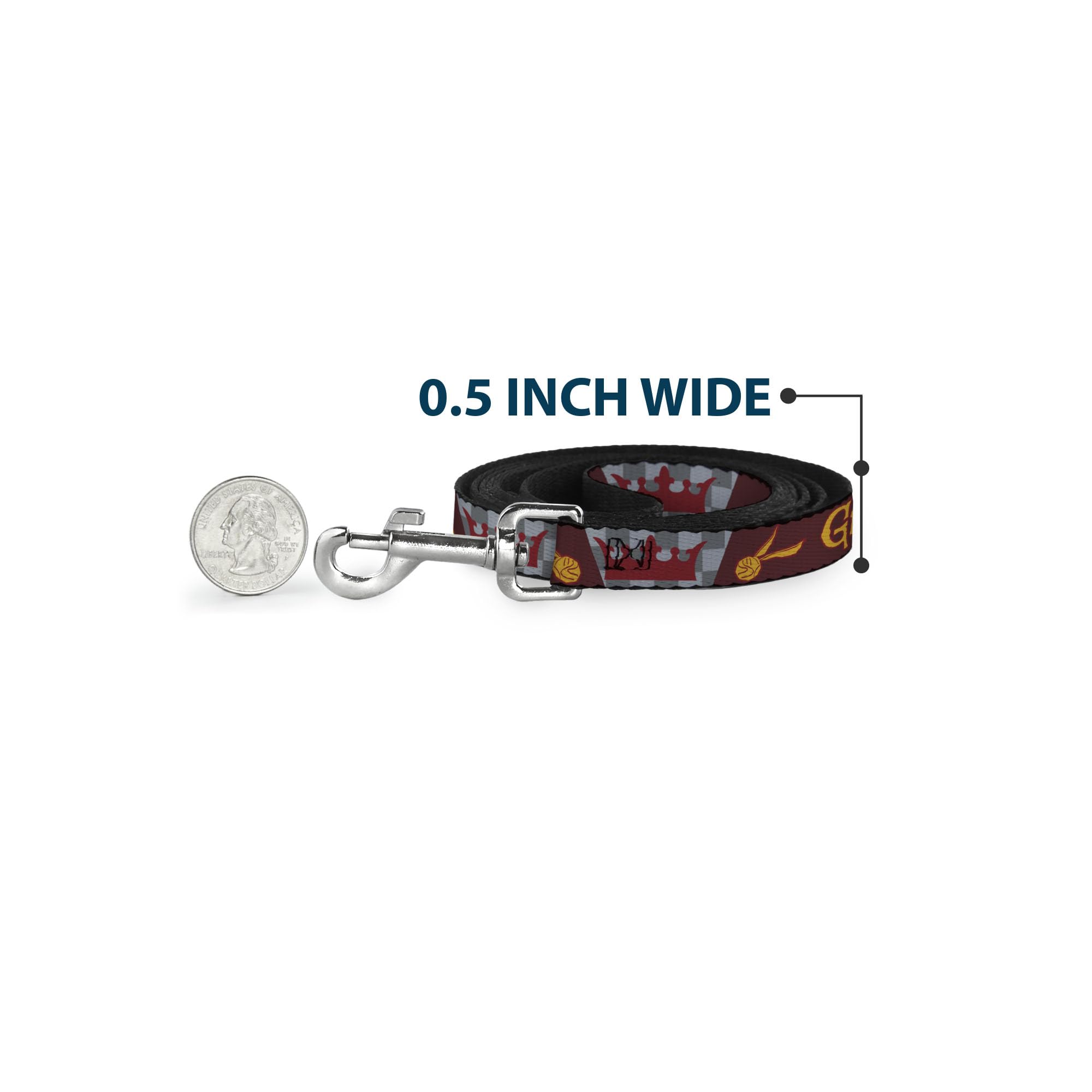 Buckle-Down Warner Bros. pet leash 4ft side view ideal for controlled walks
