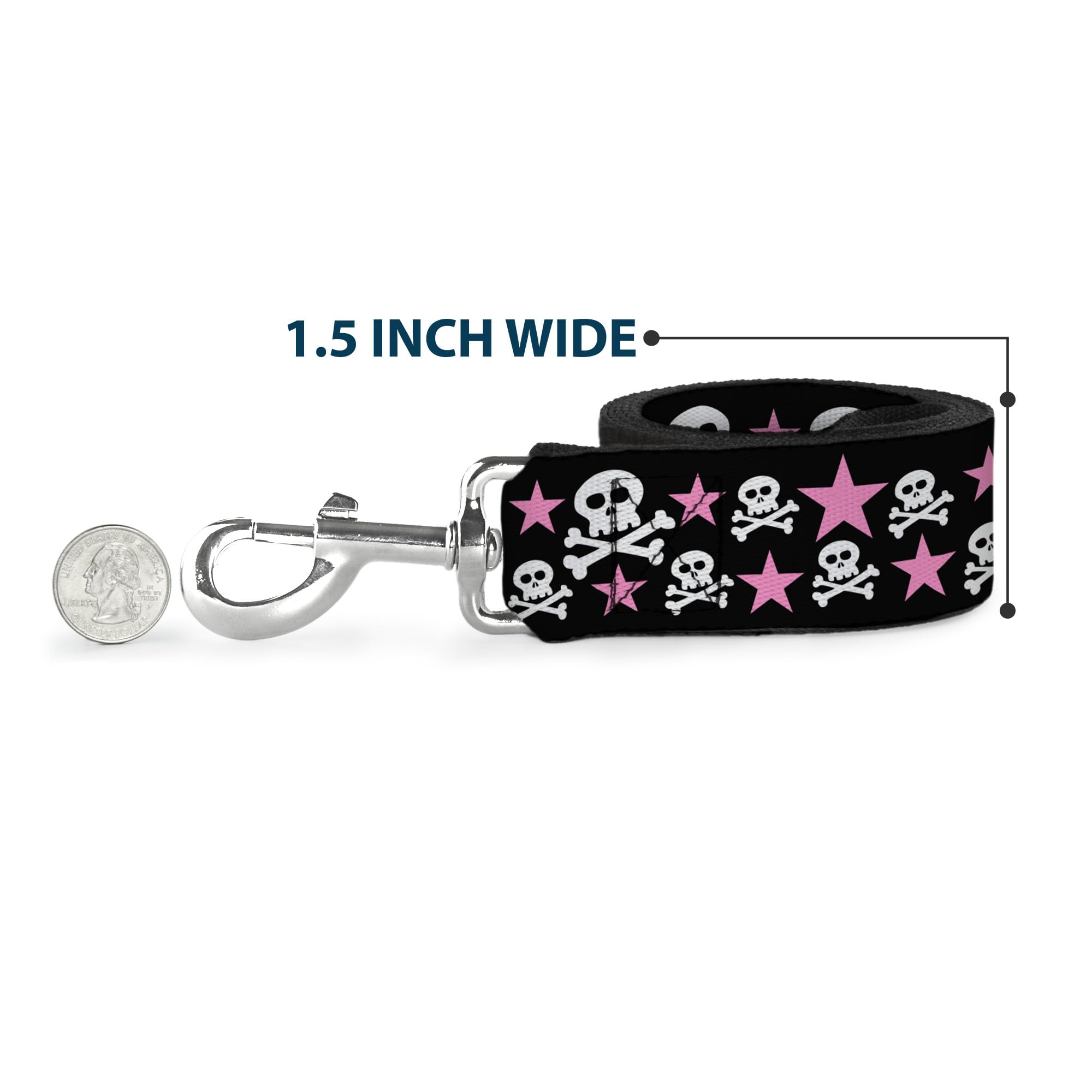 Buckle-Down USA-made leash image emphasizes domestic craftsmanship and licensed design.
