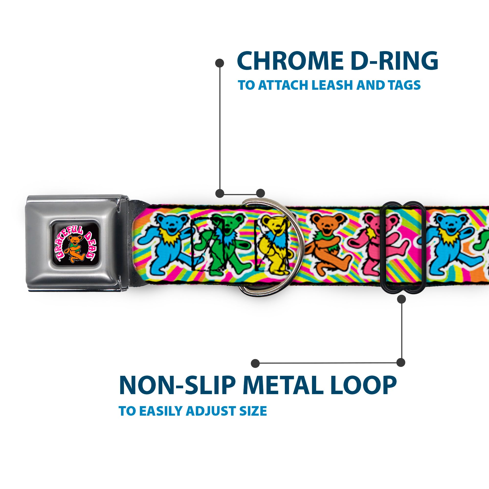 Buckle-Down Cartoon Network artwork collar adds bold style to walks.