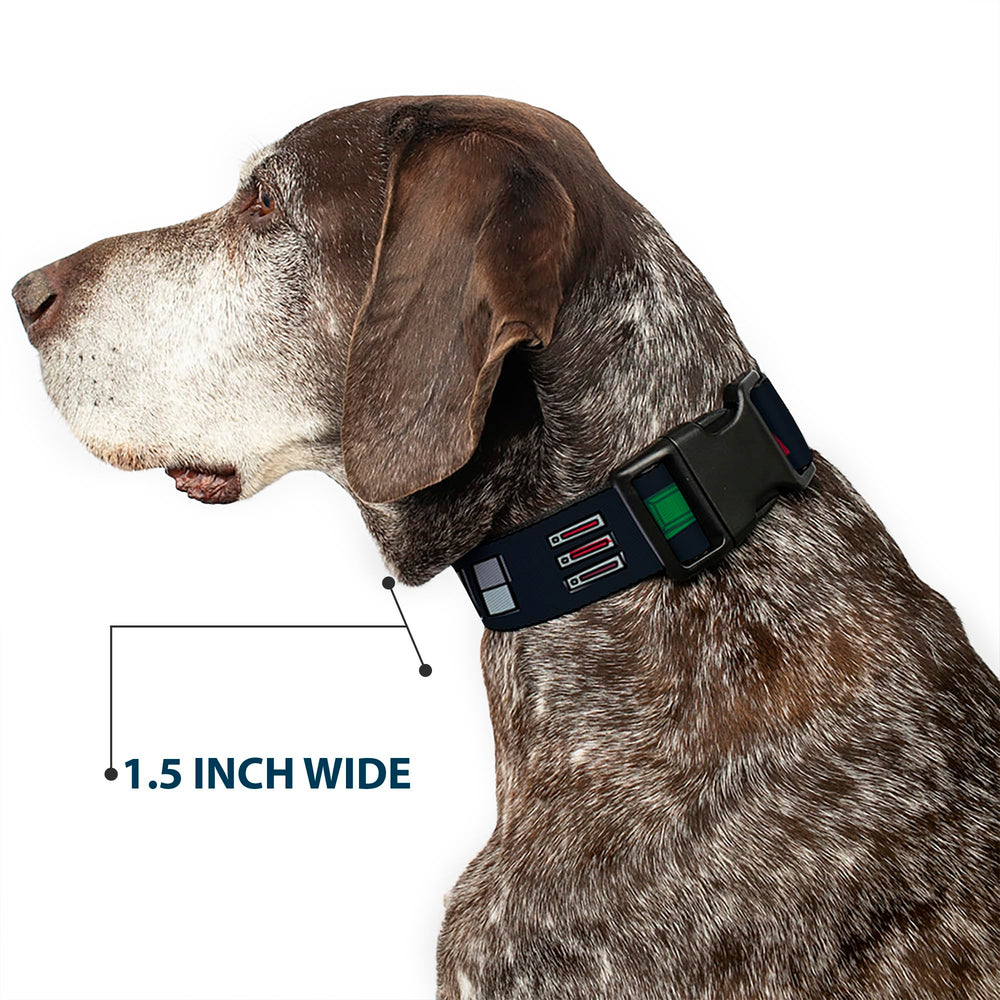 Handcrafted in the USA, Buckle-Down collar reflects craftsmanship and licensed design.