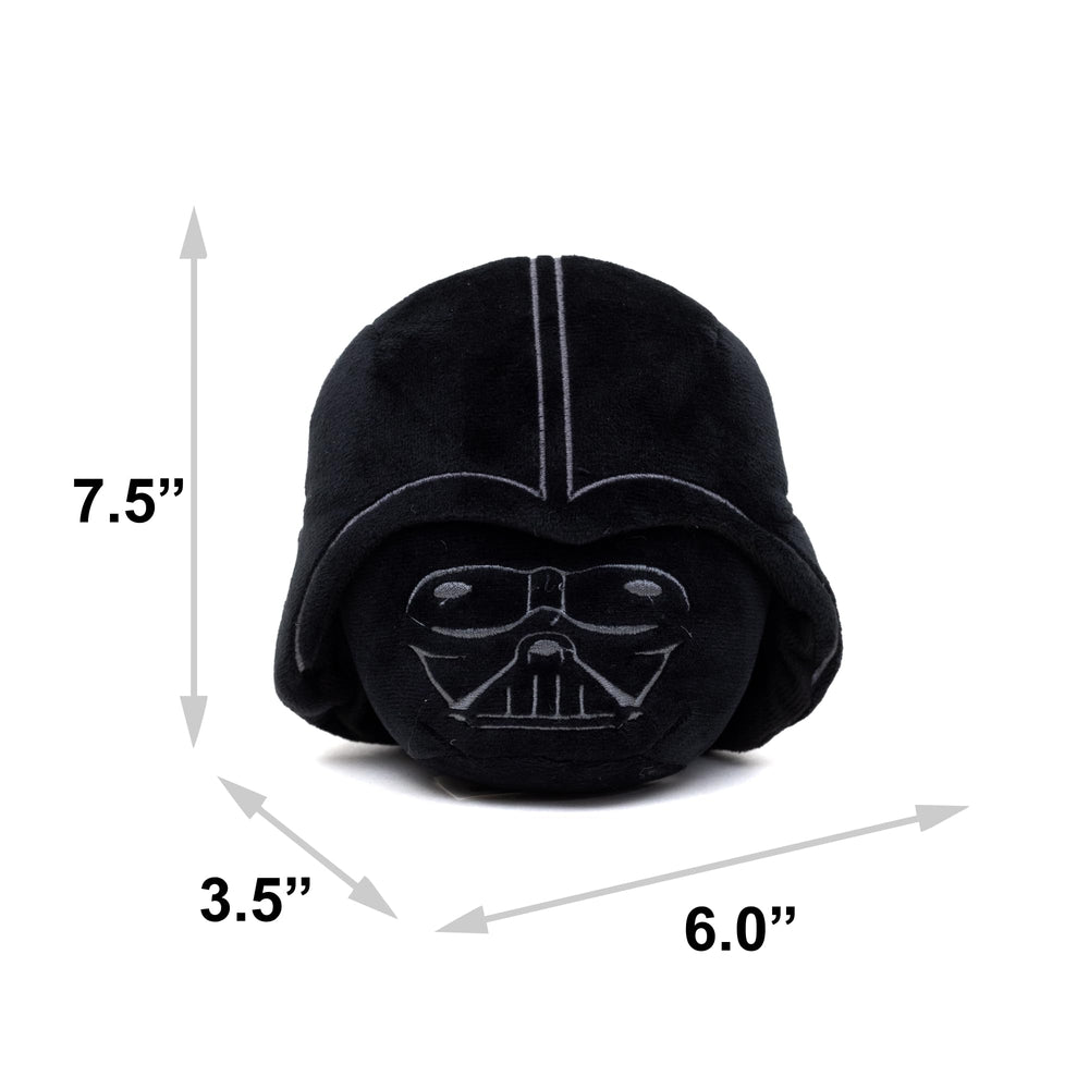 Buckle-Down Darth Vader plush dog toy closeup showing non-abrasive felt