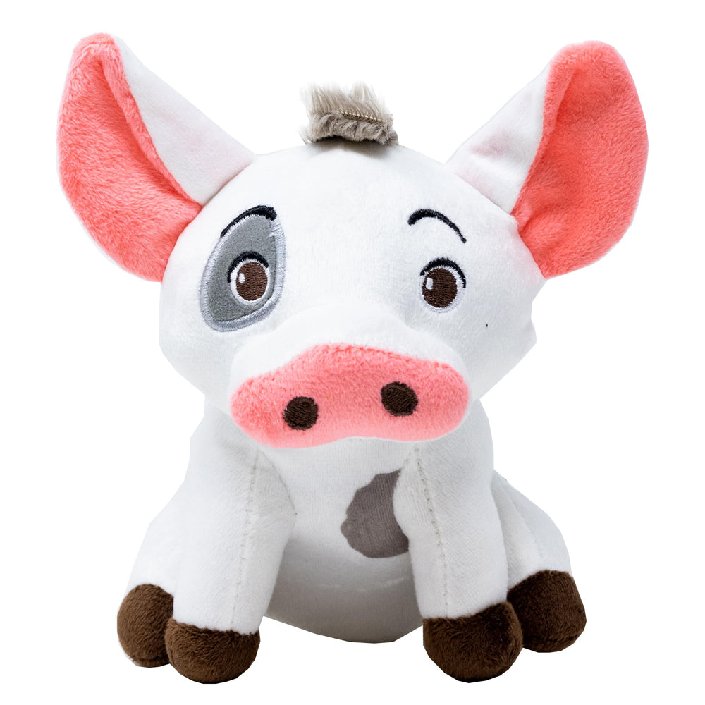 Buckle-Down Disney Moana Pua plush dog toy front view with non-abrasive material