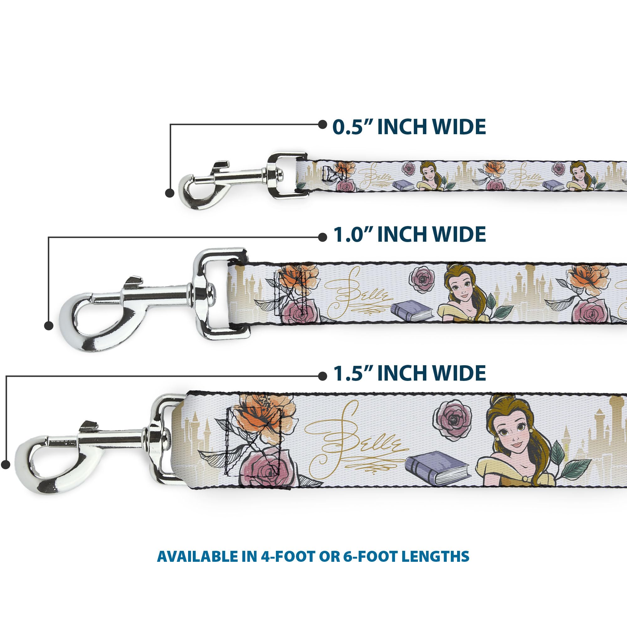 Buckle-Down Disney leash high-density polyester ensures long-lasting color and durability
