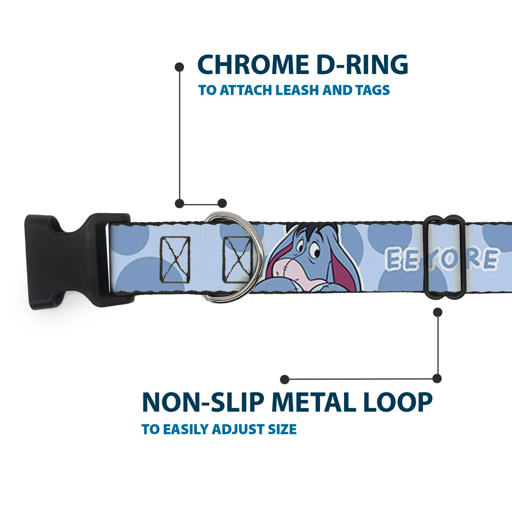 Buckle-Down Disney pet collar size range supports 11-16.5 inch necks for versatile fit