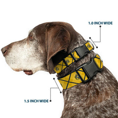 Buckle-Down dog collar crest detail for fans enjoying official licensed design.