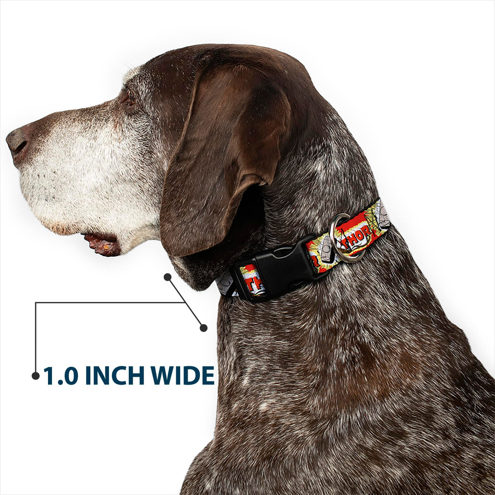 Buckle-Down multicolor Thor hammer collar for everyday adventures