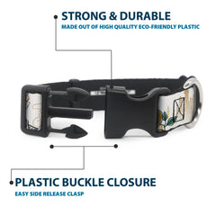 buckle-down dog collar plastic buckle detail shows secure everyday adventures