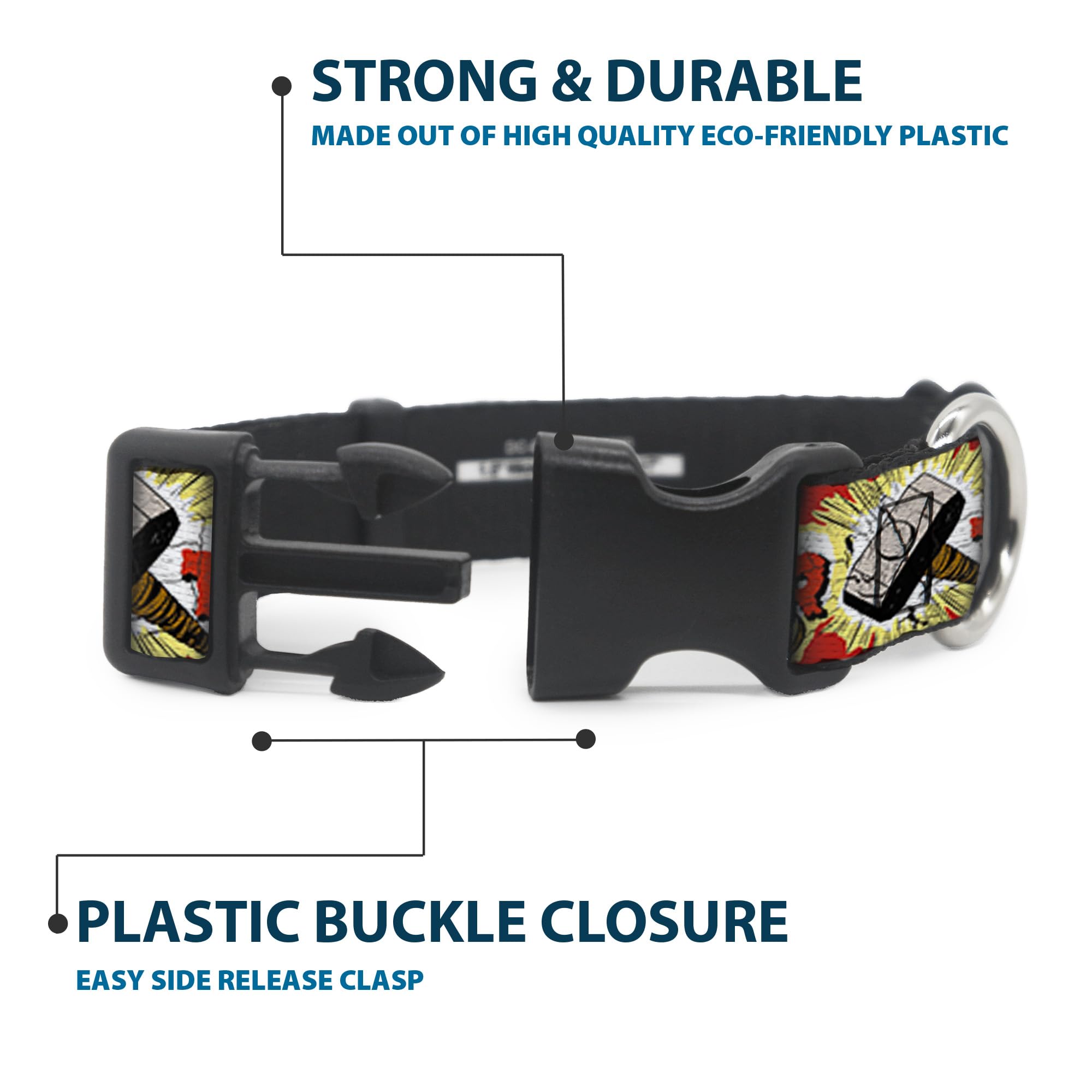 Buckle-Down USA handcrafted dog collar for reliable performance