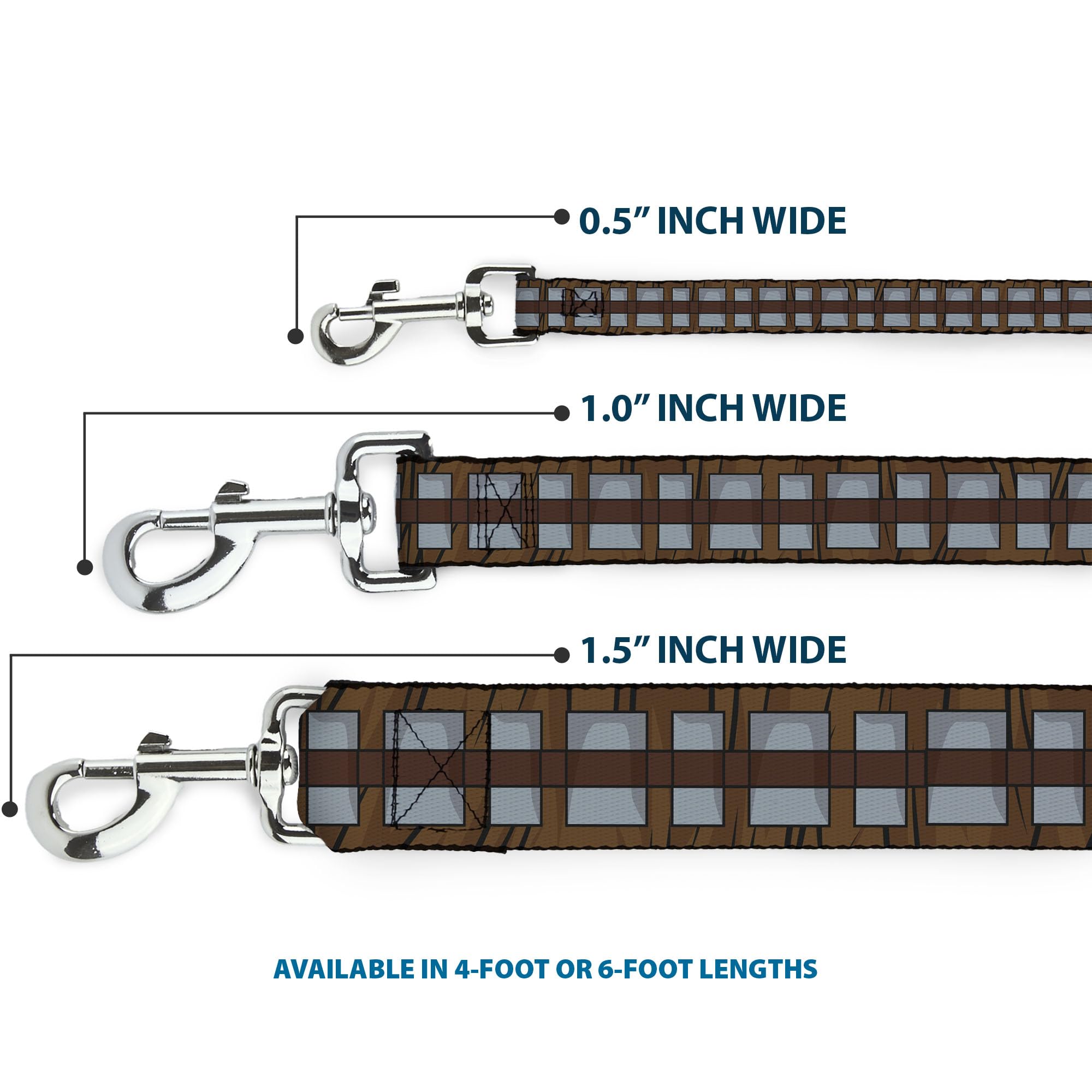Durable Buckle-Down dog leash featuring high-density polyester and metal hardware.