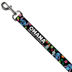 Buckle-Down Stitch Scrump poses print on leash for playful park outings
