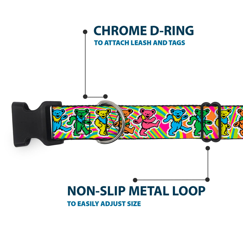 Buckle-Down Grateful Dead collar made in USA supports quality craftsmanship