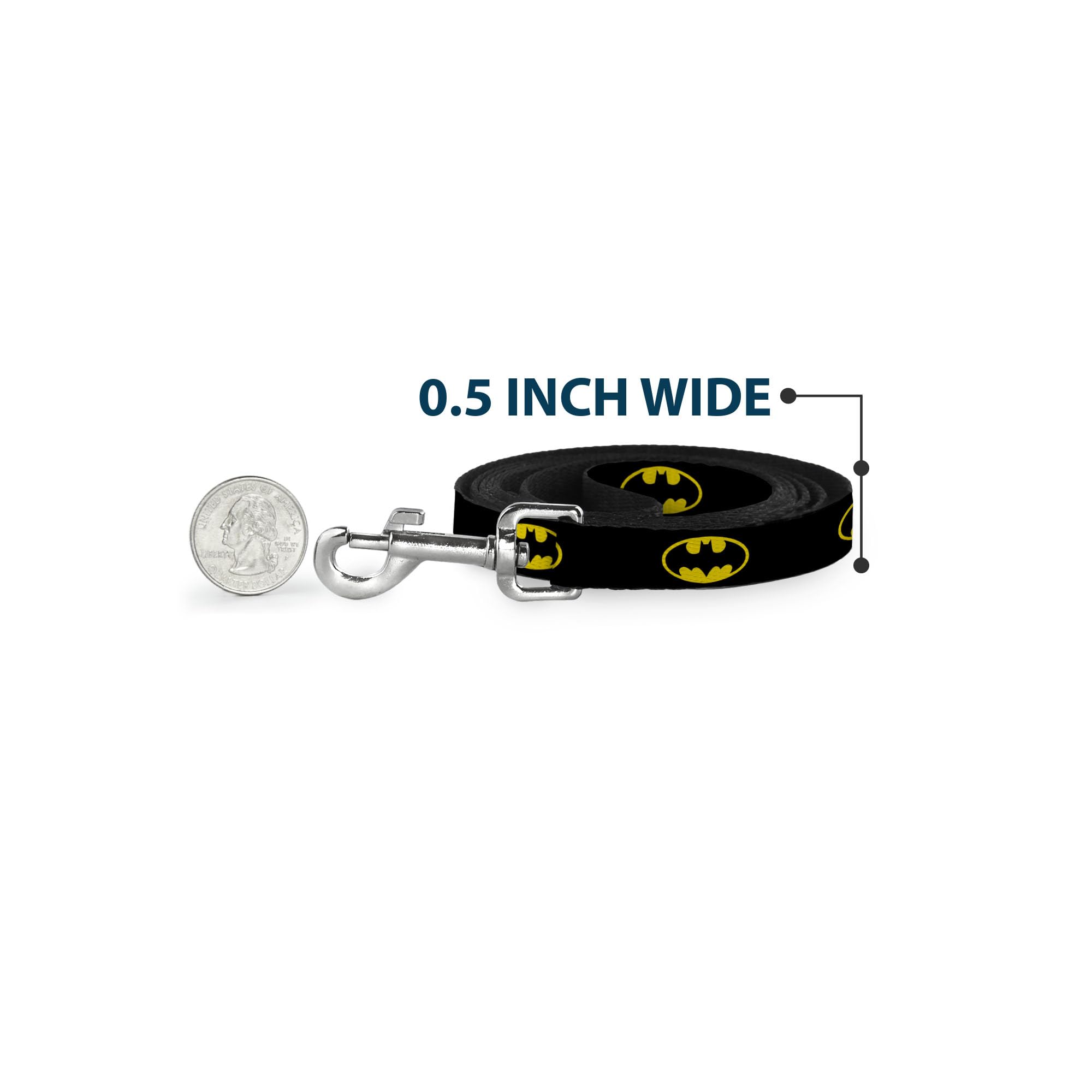 High-density polyester fabric on Buckle-Down leash resists wear through adventures.