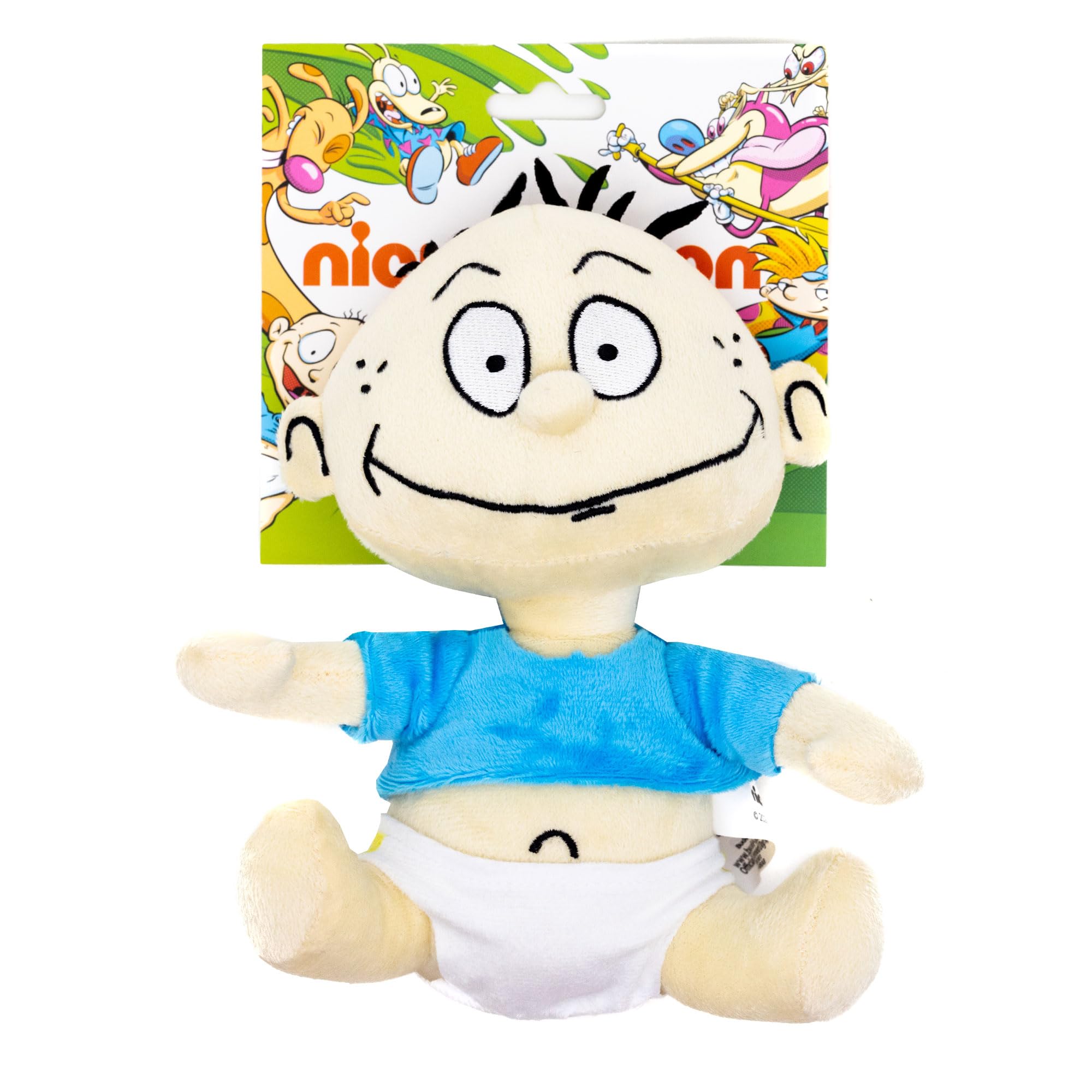 buckle-down rugrats tommy-pickles, detalle del chirriador, juego interactivo para perros