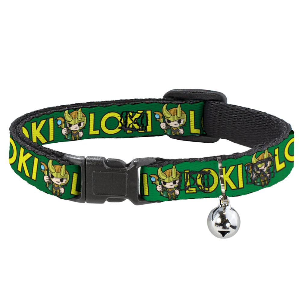 Buckle-Down Marvel cat collar with breakaway bell for safe daily wear