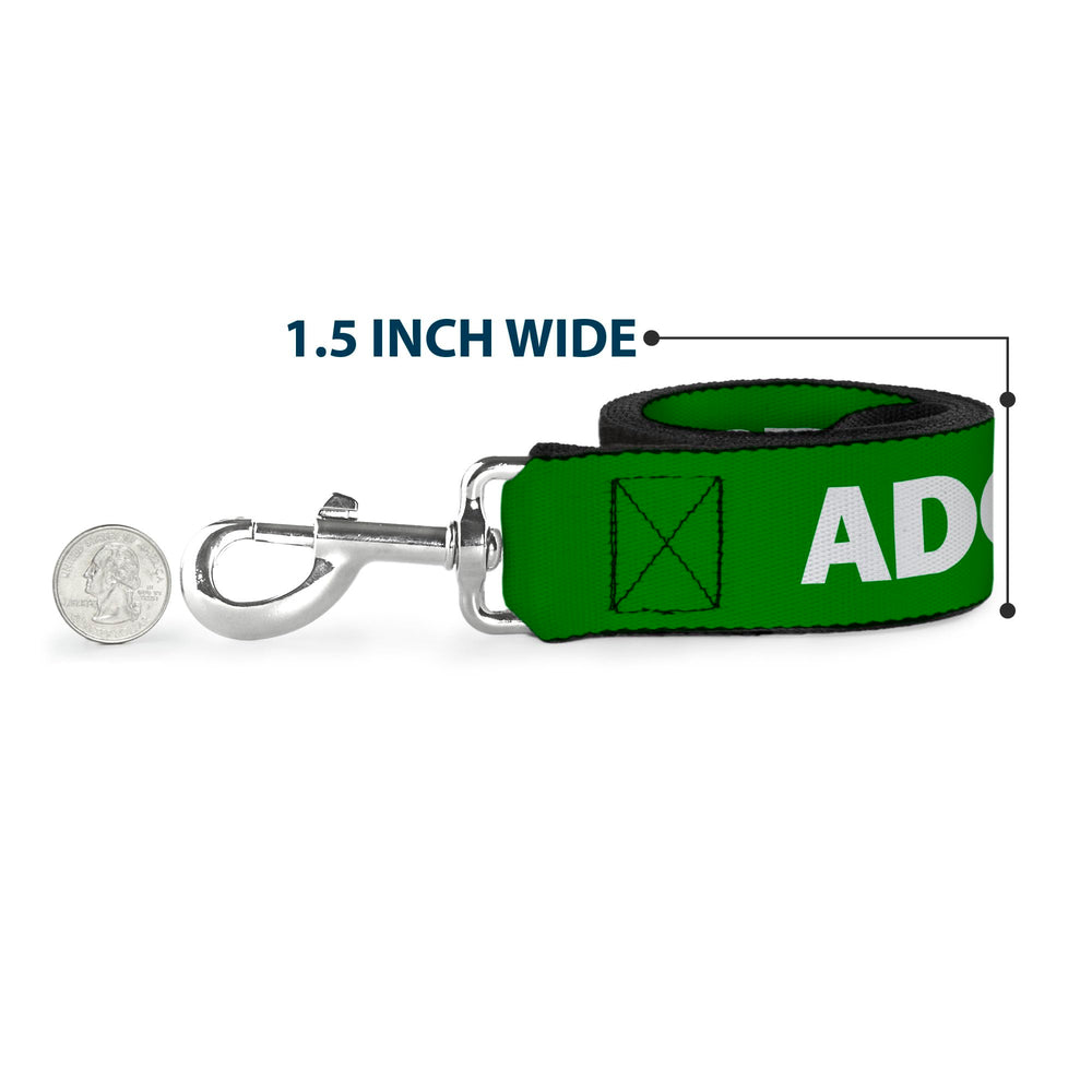 Matching Buckle-Down collar with Adopt Me green-white design for coordinated style.