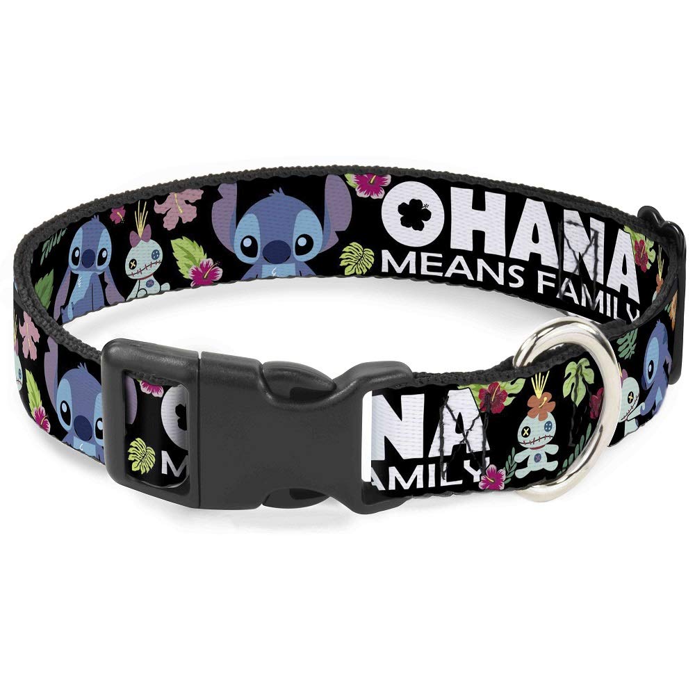 Buckledown Ohana collar buckle closeup highlights a durable plastic buckle for daily wear