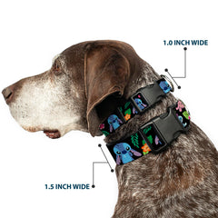 Buckledown Ohana Stitch Scrump poses collar showcases playful Disney-inspired design for daily adventures