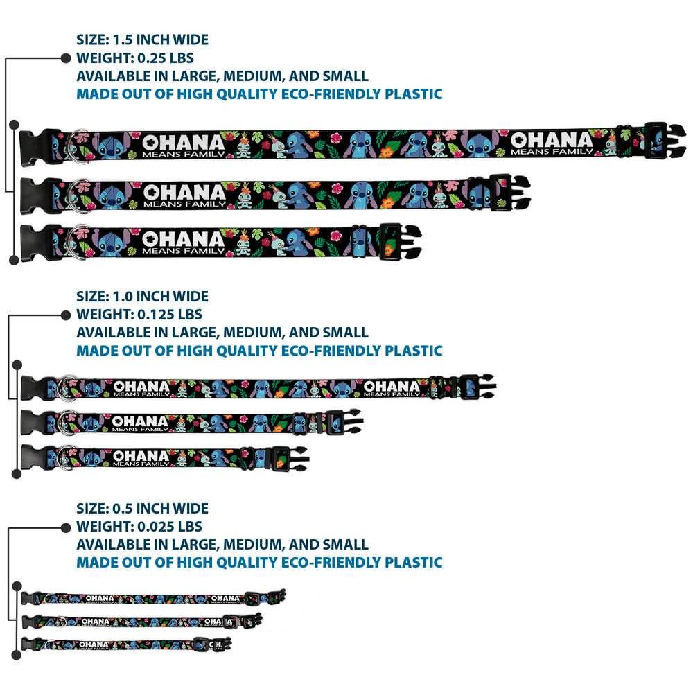 Buckledown Ohana tropical flora pattern collar adds vibrant flair to every dog walk