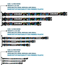 Buckledown Ohana tropical flora pattern collar adds vibrant flair to every dog walk
