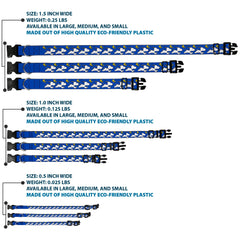 Closeup of stitching on Buckle-Down Peanuts collar highlighting quality.