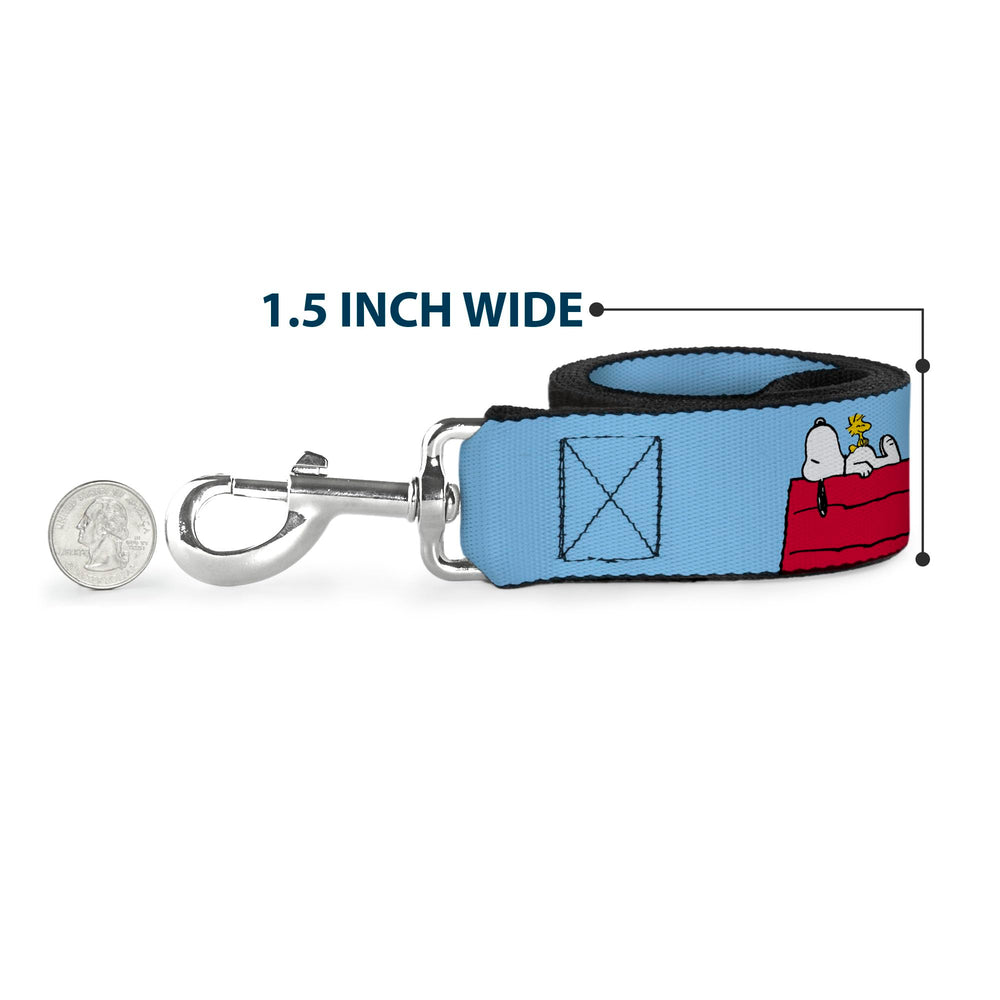 Peanuts Buckle-Down leash image suggesting reliable control during city strolls.