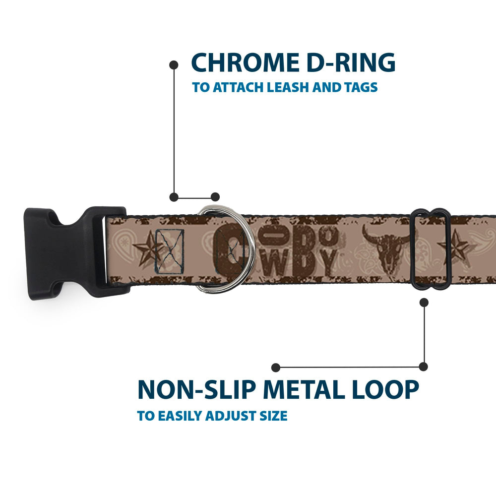 Leash compatibility image showing matching Buckle-Down leash option.