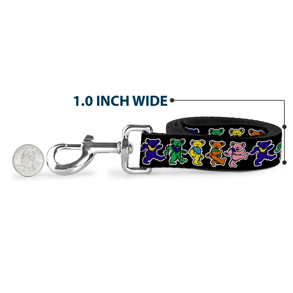 Buckle-Down leash displays official Grateful Dead license label.