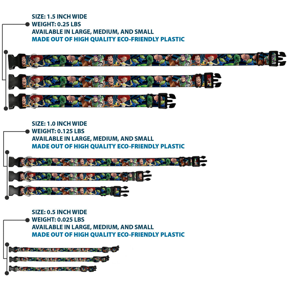 Buckle-Down plastic buckle close-up highlighting durability for active dogs