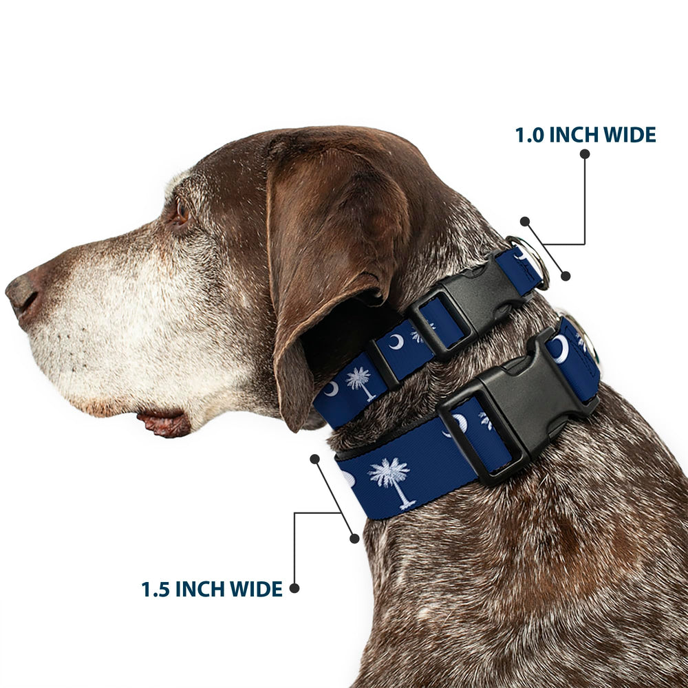 Buckle-Down plastic buckle collar with strong D-ring for secure everyday walks