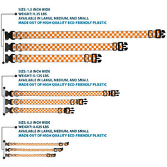 Buckle-Down D-ring attachment detail highlights secure leash connection.