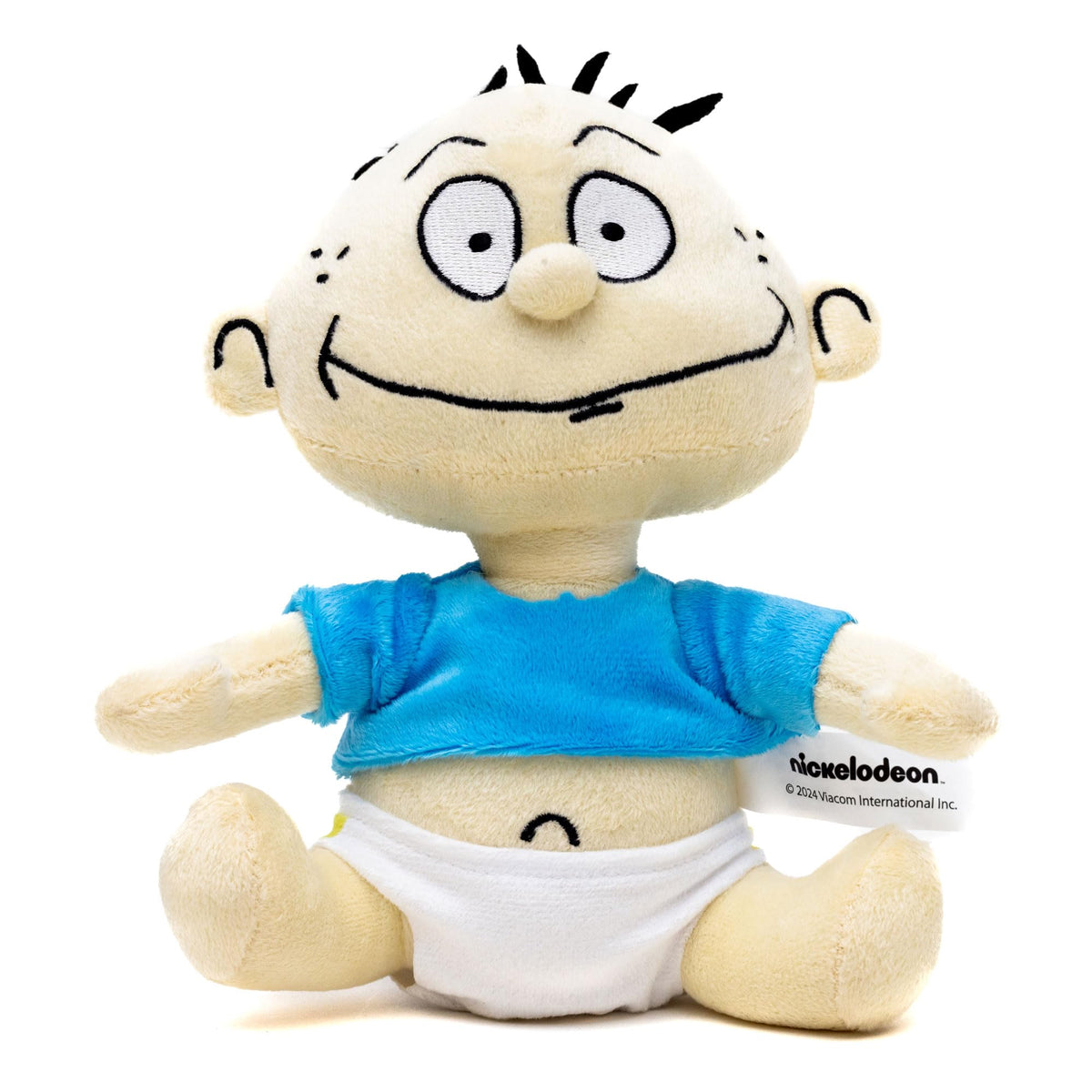 buckle-down rugrats tommy-pickles, postura sentada frontal, juguete duradero para perros