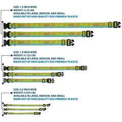 Buckle-Down Scooby Doo pet collar buckle detail ensures secure outings.