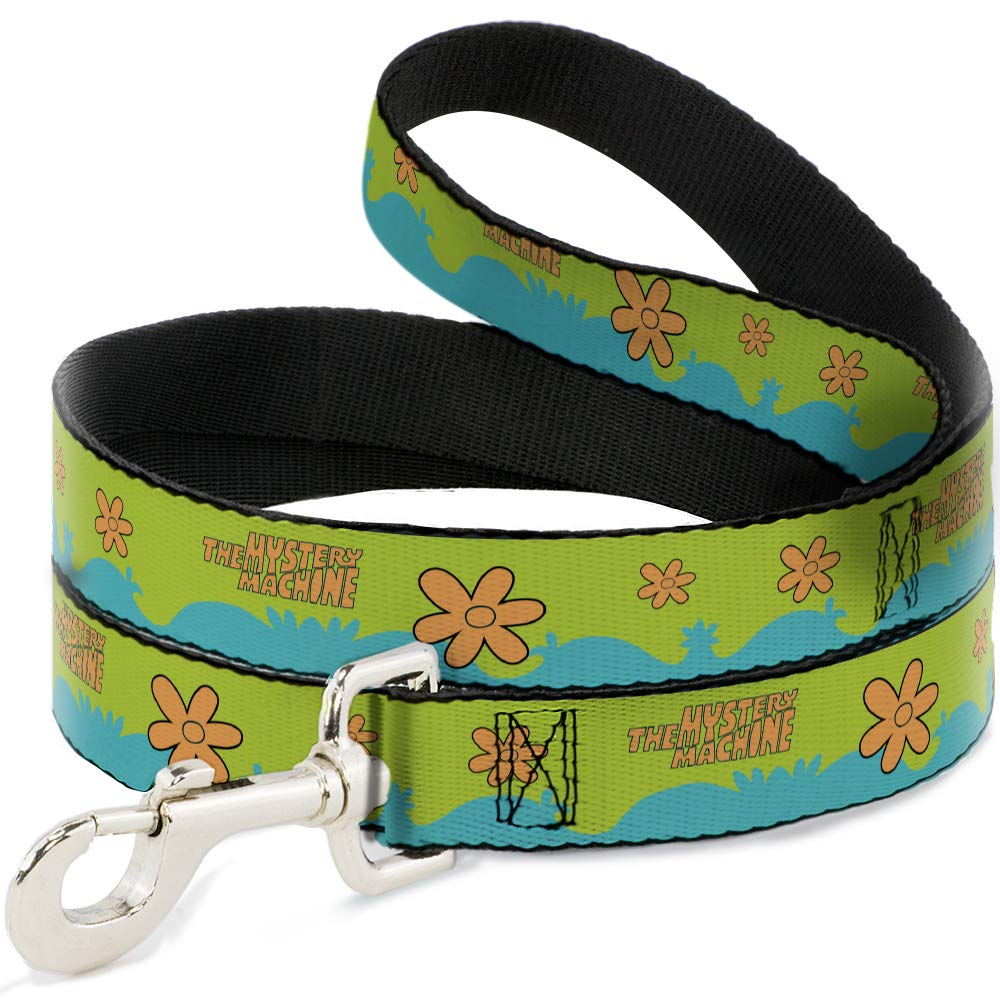 Buckle-Down Scooby Doo leash front view with vibrant print and 6 ft length