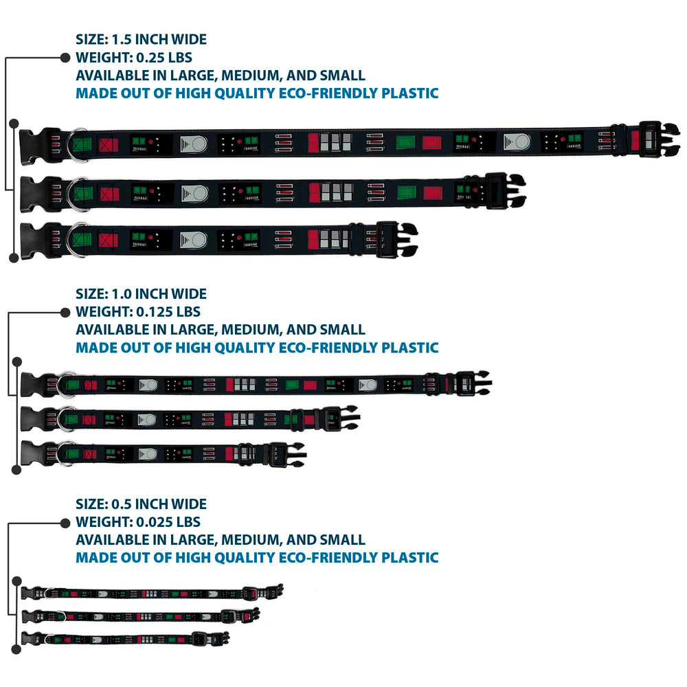 Buckle-Down Star Wars licensed collar in black pairs well with matching leash.