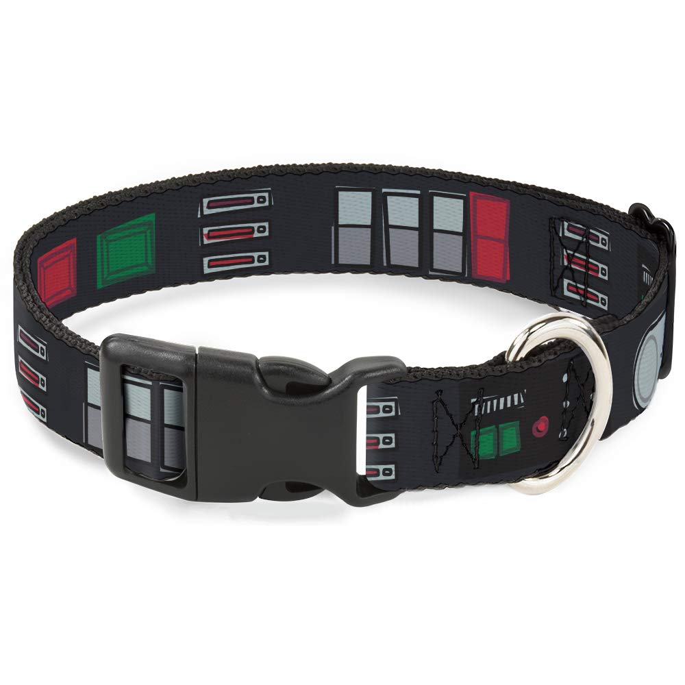 Buckle-Down Star Wars Darth Vader collar with utility-belt motif for daily adventures.