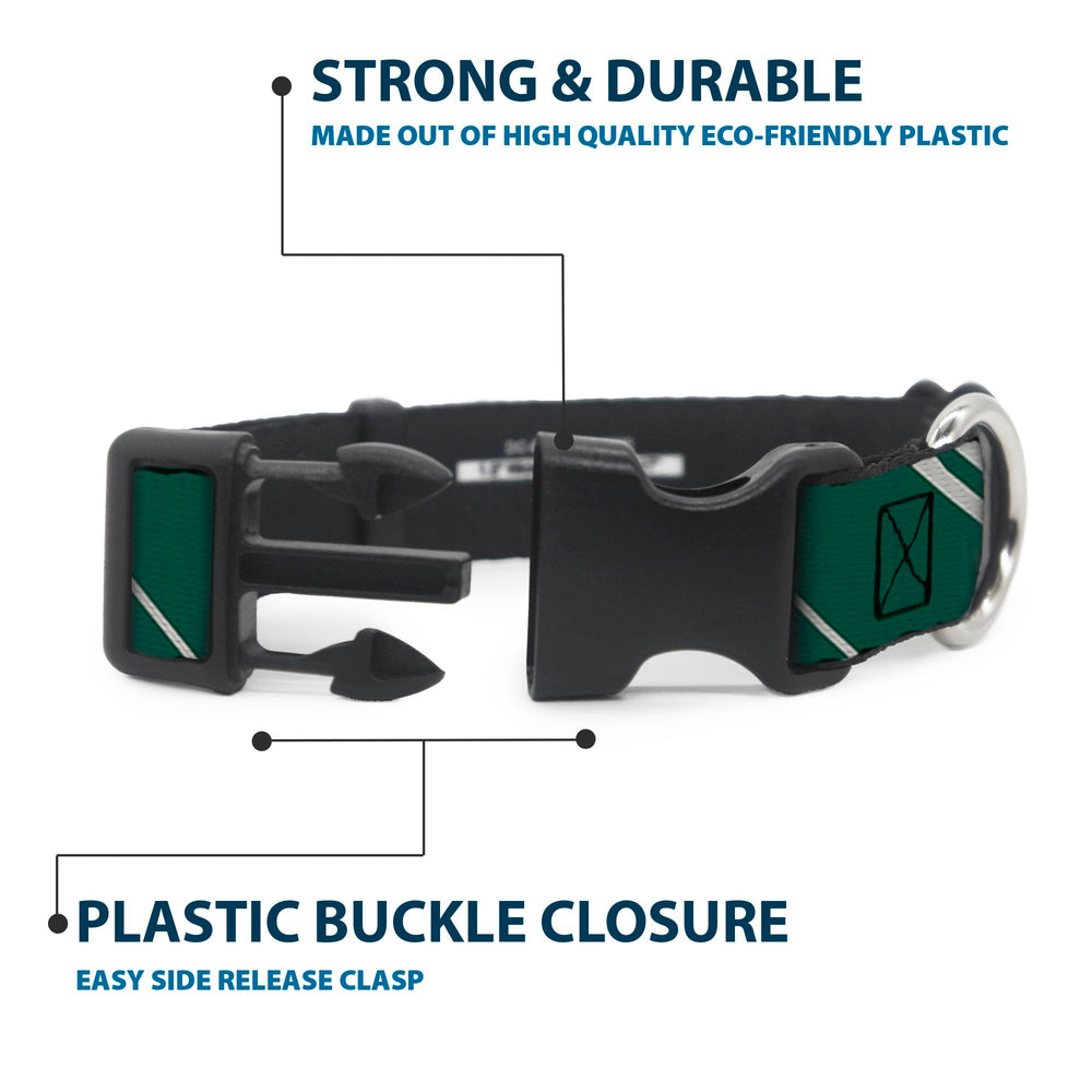 Buckle-Down strong D-ring attachment emphasizes reliable leash connection for confident walks