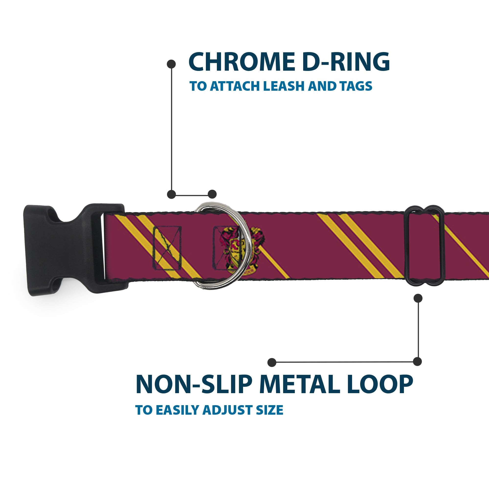 Buckle-Down USA-assembled Warner Bros. collar highlights domestic production and licensed design.