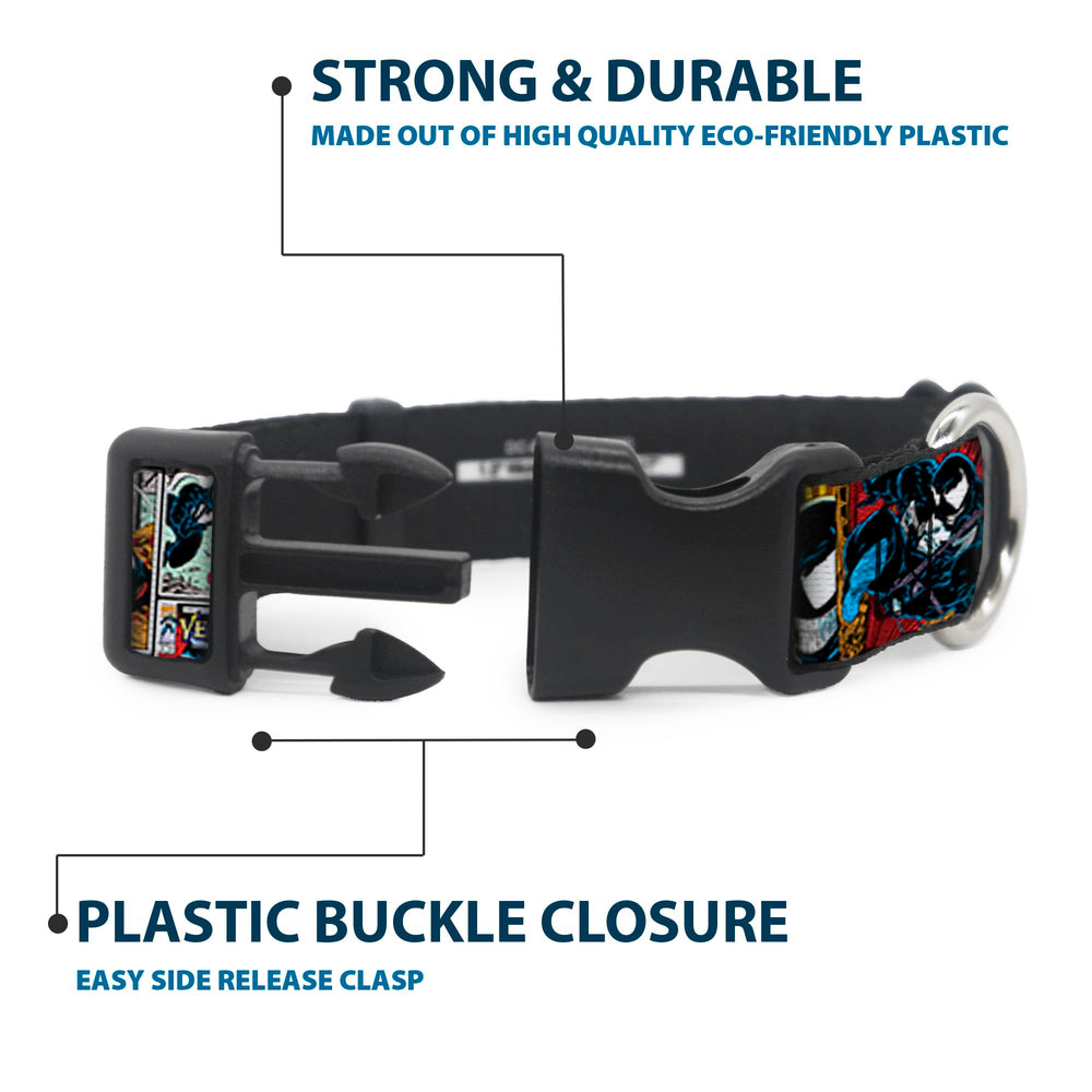 Buckle-Down Venom D-ring detail showcases strong attachment for active dogs