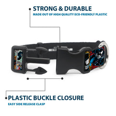 Buckle-Down Venom D-ring detail showcases strong attachment for active dogs