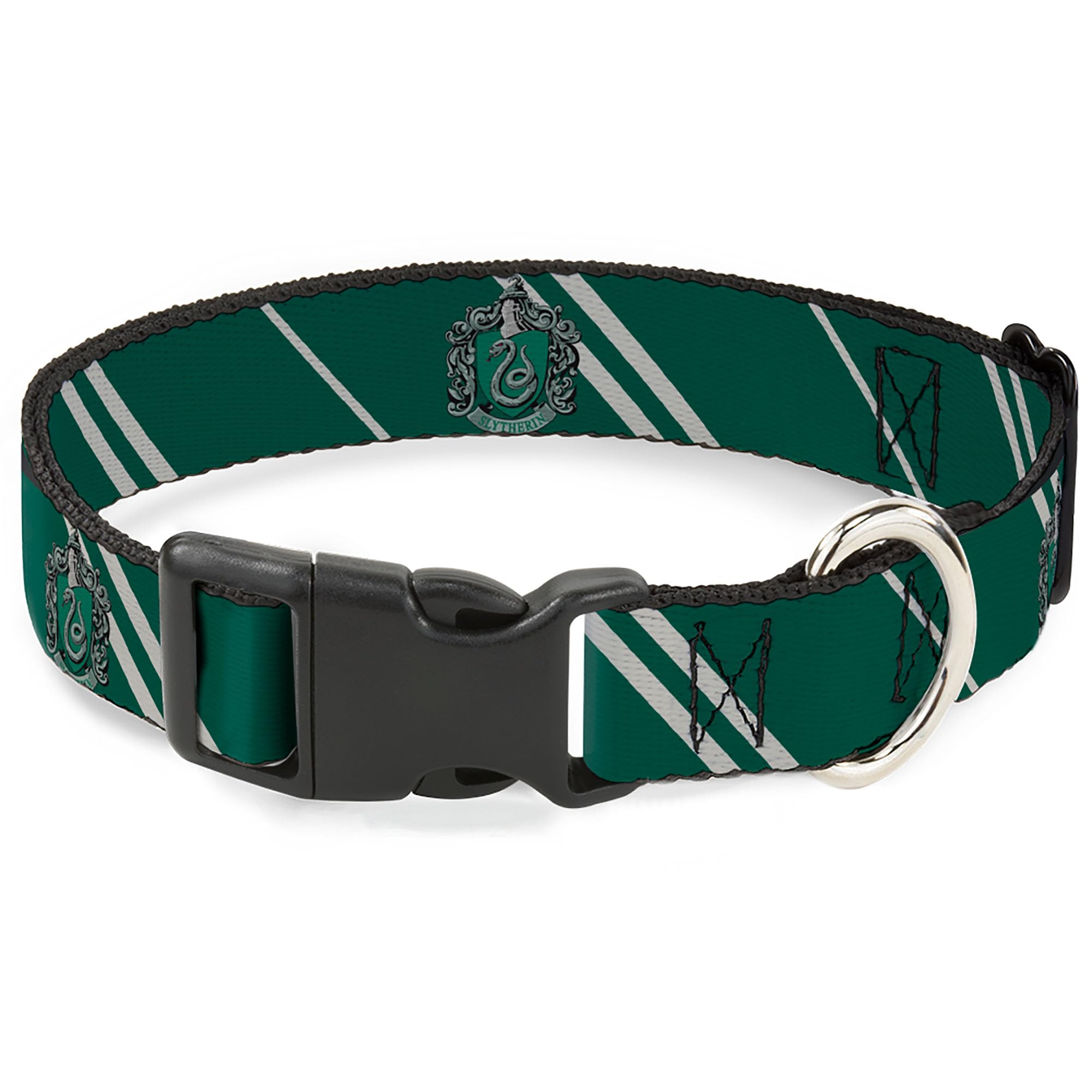 Buckle-Down Warner Bros dog collar crest closeup highlights a vibrant, licensed look for daily adventures