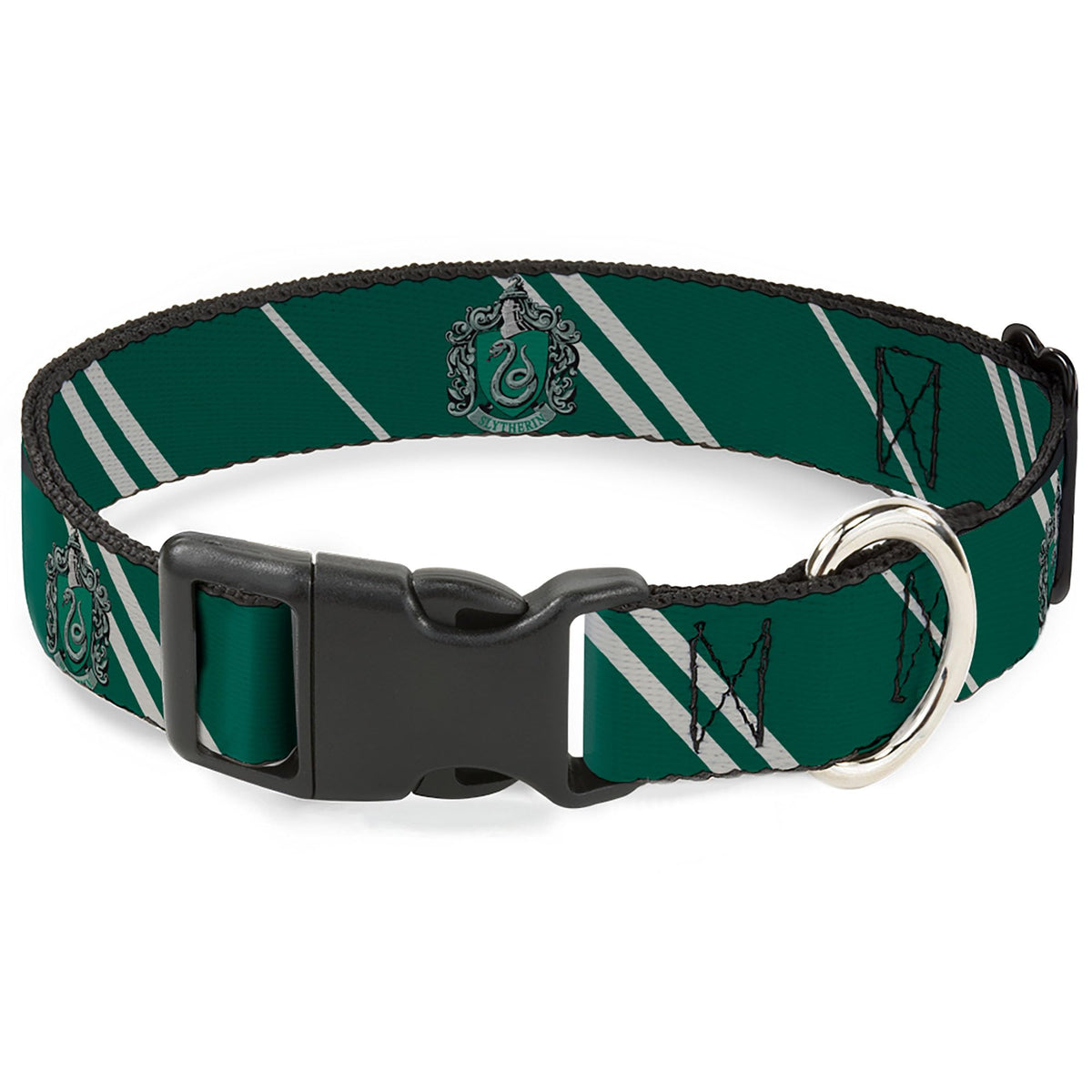 Buckle-Down Warner Bros dog collar crest closeup highlights a vibrant, licensed look for daily adventures
