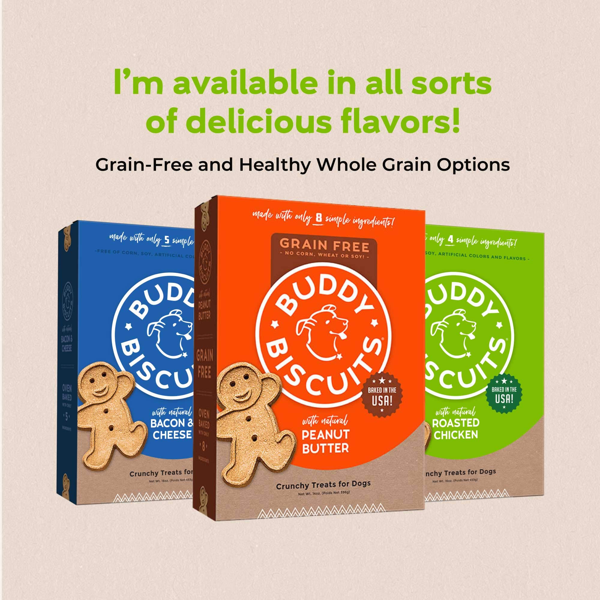 Buddy Biscuits dog training reward photo emphasizes positive reinforcement snack