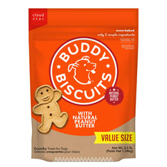 Buddy Biscuits natural peanut butter gingerkid shapes for tasty rewards during training.