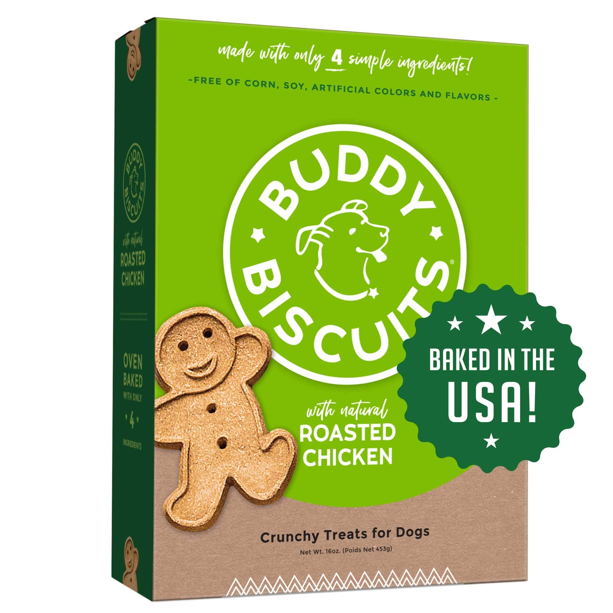 Buddy Biscuits oven baked dog treats close-up shows their crunchy texture for training rewards