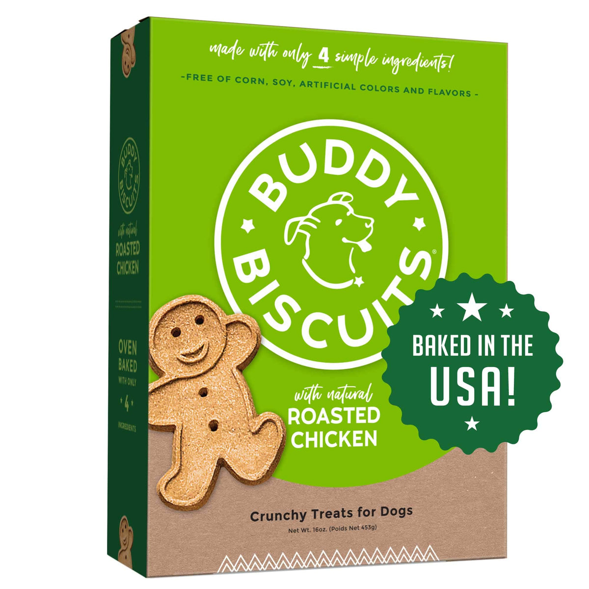 Buddy Biscuits oven baked dog treats close-up shows their crunchy texture for training rewards