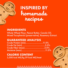 Buddy Biscuits whole grains crunch supporting a balanced treat option for dogs.