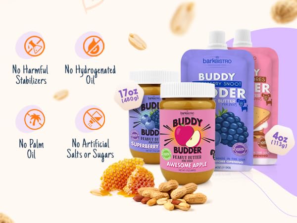 BUDDY BUDDER Baking uses Bark Bistro blends to craft homemade dog treats.