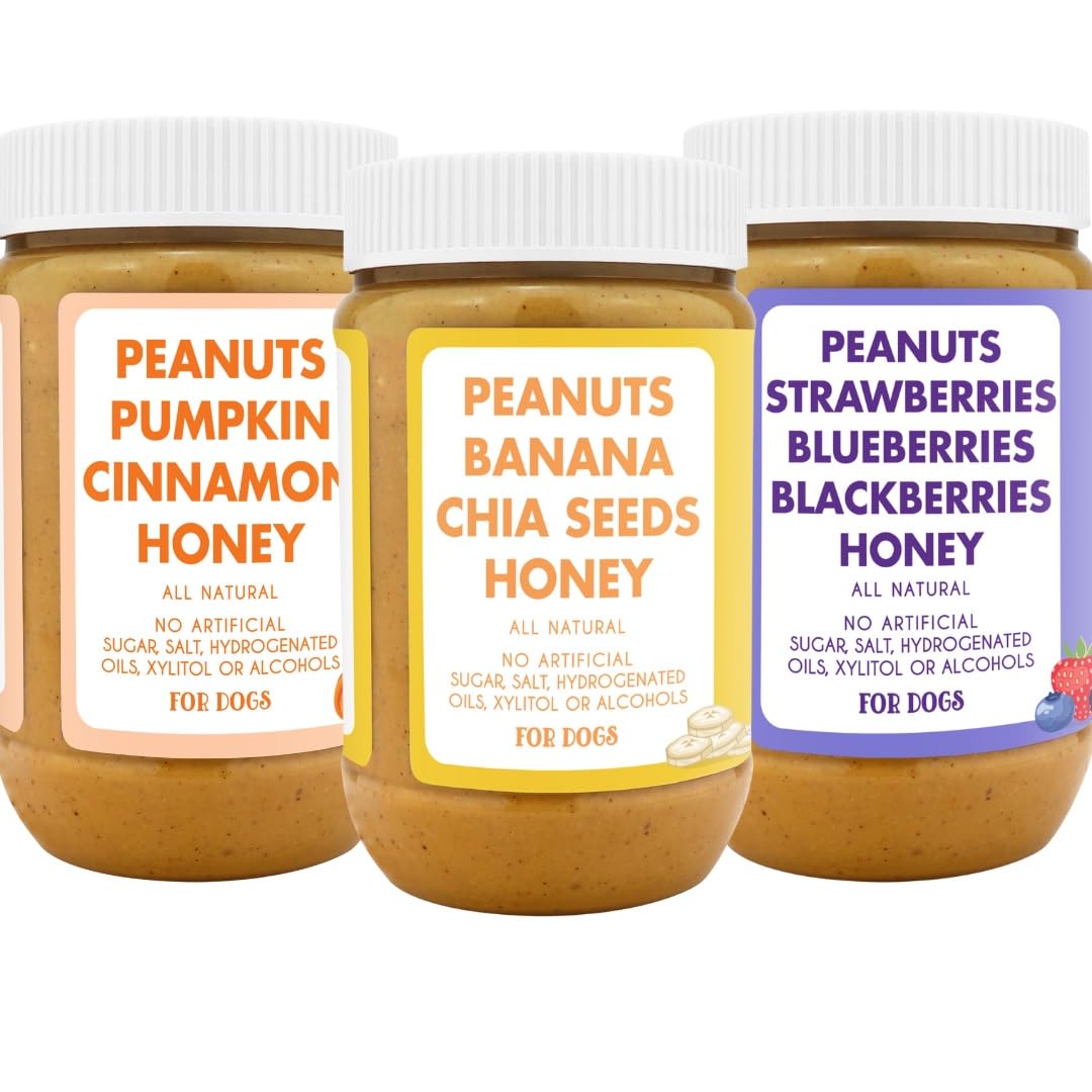 Buddy Budder Barkin Banana jar, dog-safe snack for daily treats.