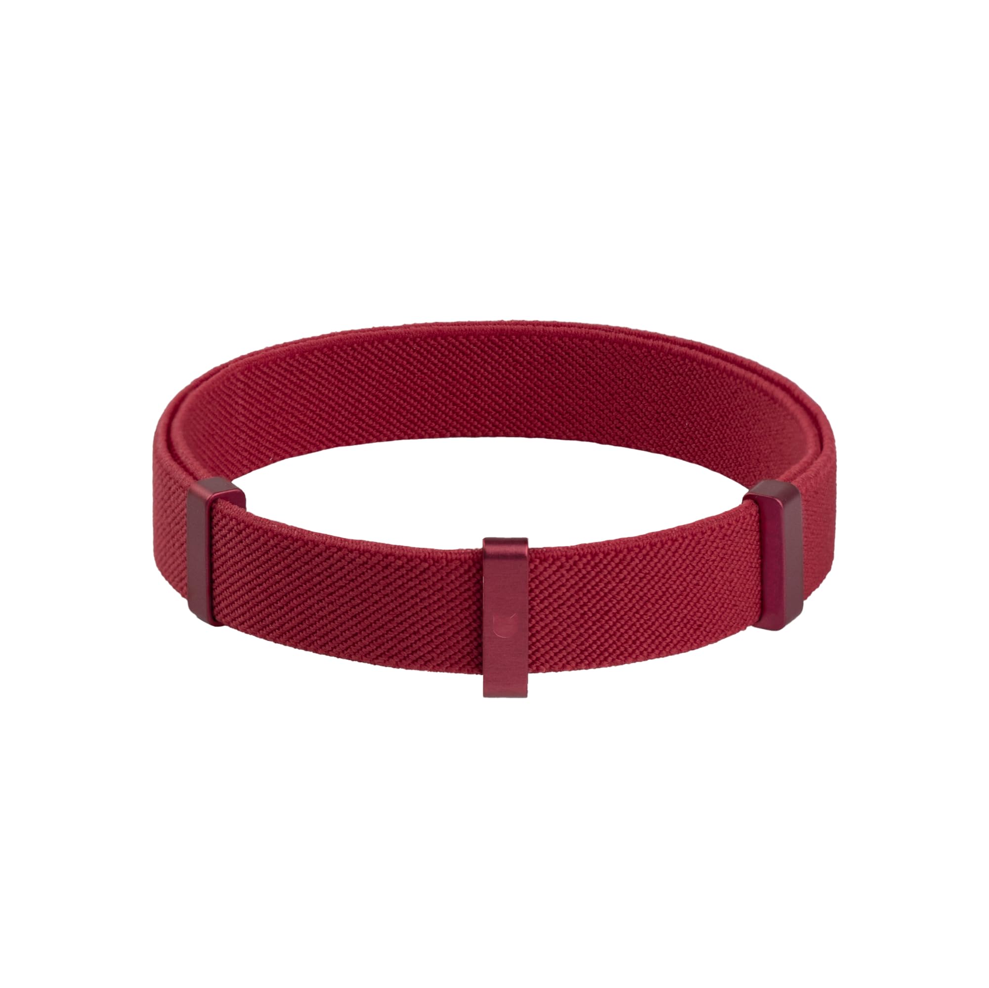 BuddyArmor safety cat collar burgundy full view shows stylish, secure everyday wear.